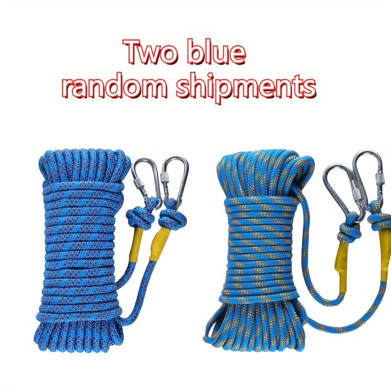 1pc Thick Nylon Rope With Hook Buckle, Wear-resistant Clothesline, Indoor  And Outdoor Punching-free Clothesline, Binding Rope, Camping Accessories