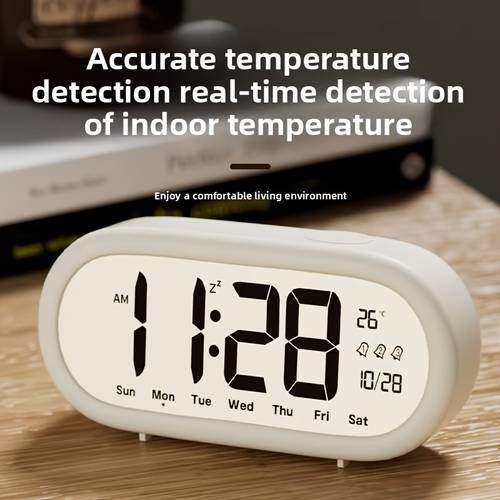 imagen del artículo 1 reloj despertador con pantalla y números , reloj electrónico inteligente, productos para el hogar y el escritorio