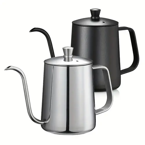 스테인리스 스틸 구즈넥 커피 & 차 주전자 - 350ml, 집 & 주방 사용을 위한 정밀 드립 주둥이, 캠핑에 이상적