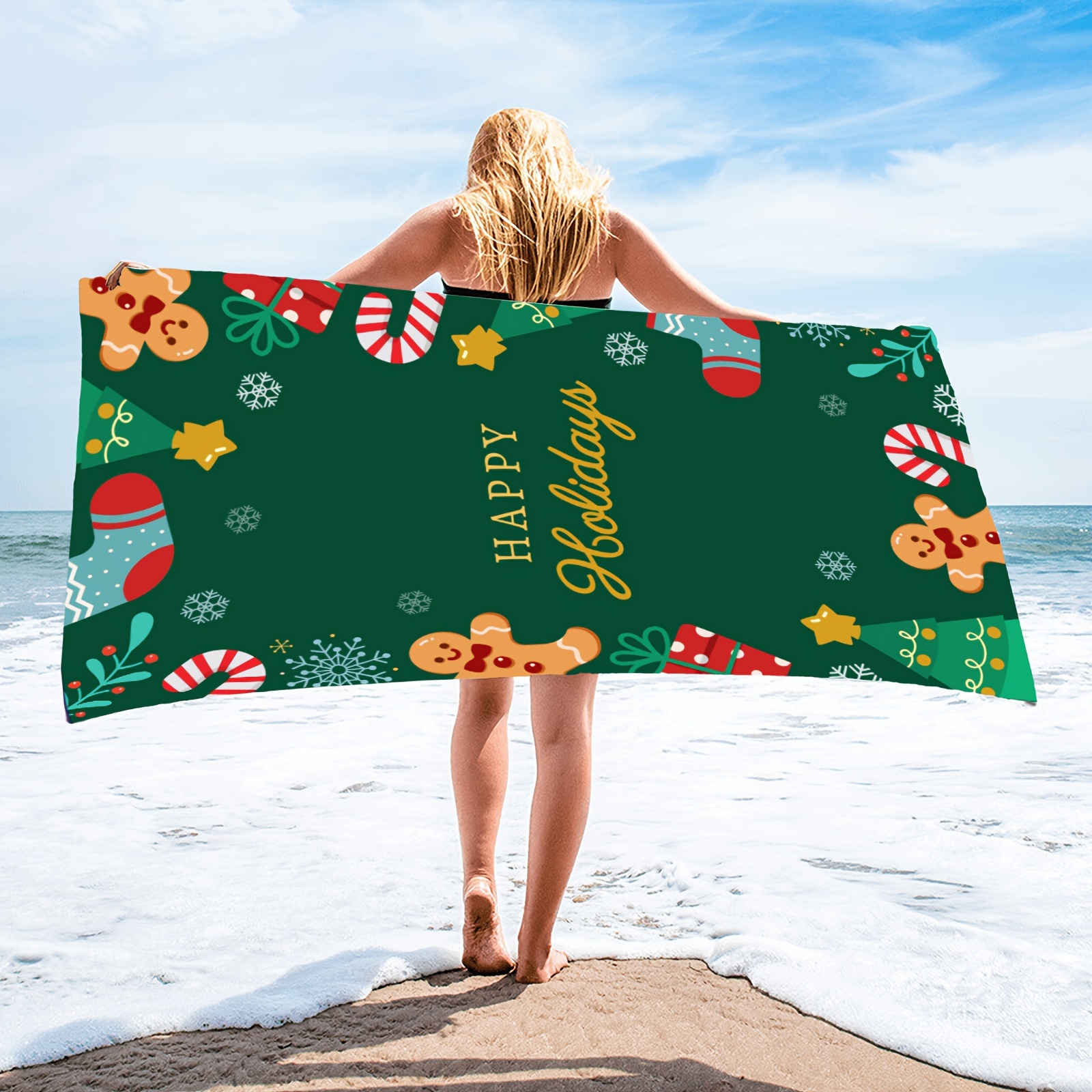 Christmas Beach Towel: Perfect Pool Beach - Temu