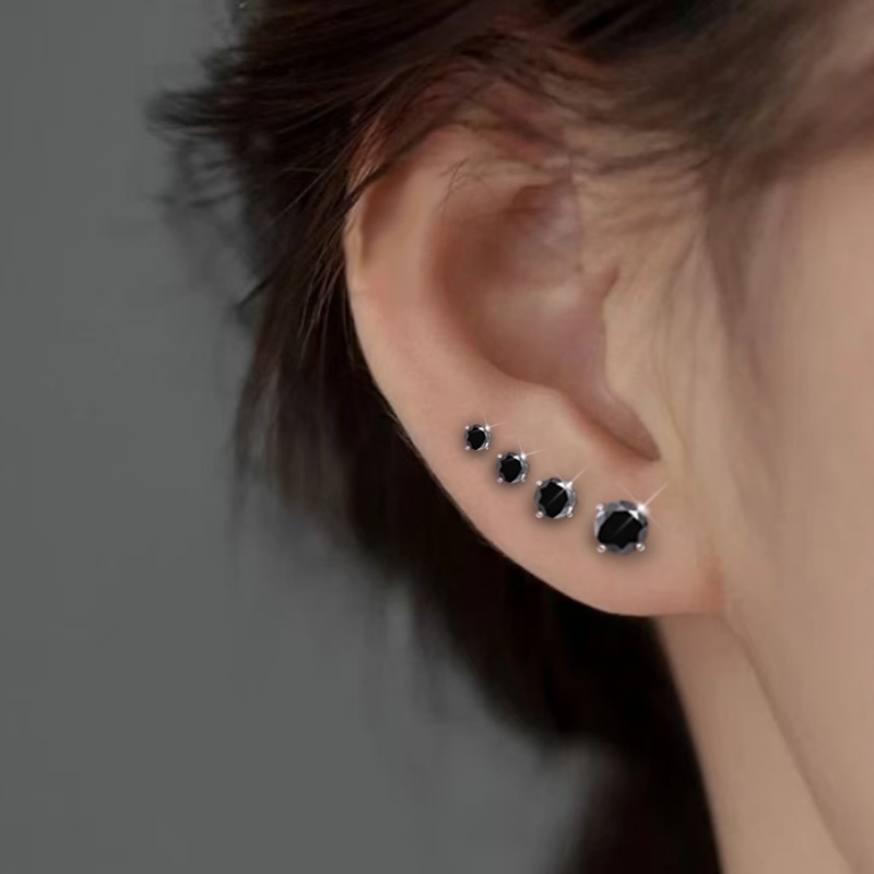 a pair moissanite earrings 925 sterling silvery earrings needle minimalist jewelry for women earrings for women womens jewelry suitable for birthday gifts valentines day gifts with gra certificate jewelry 0