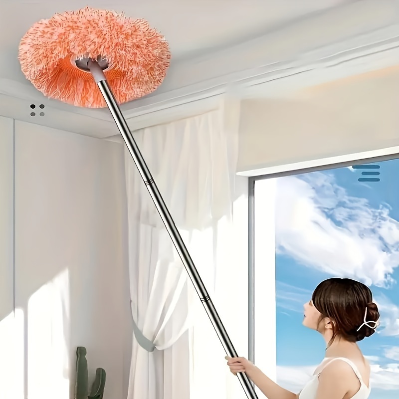 

1pc, Multi Functional Ceiling And Wall Mop - Flexible, Suitable For Dry And Wet Use, Easy To Clean Floors, Tiles, Glass, And Cars