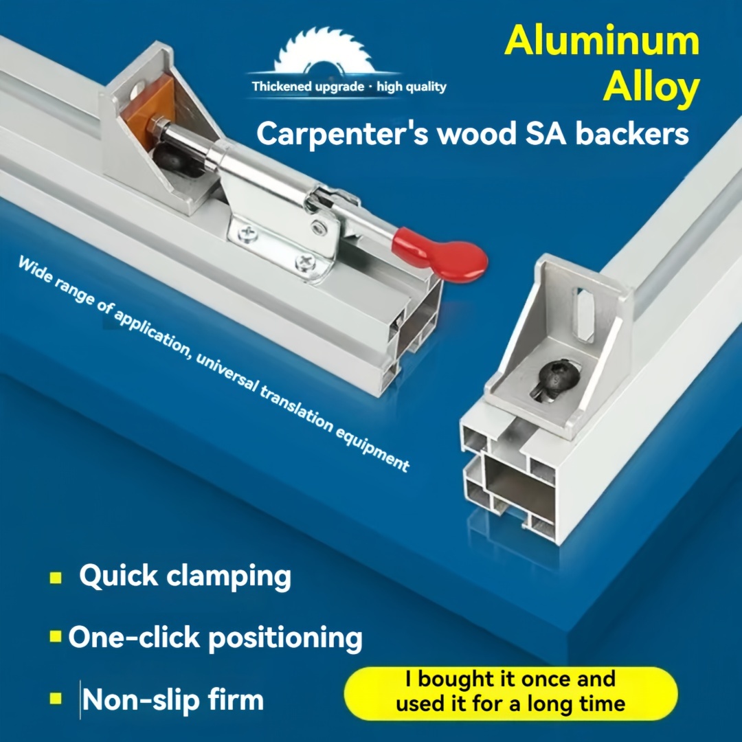 

Woodworking Saw Table Stop Aluminum Alloy Positioning Fixer Quick Positioning Clip