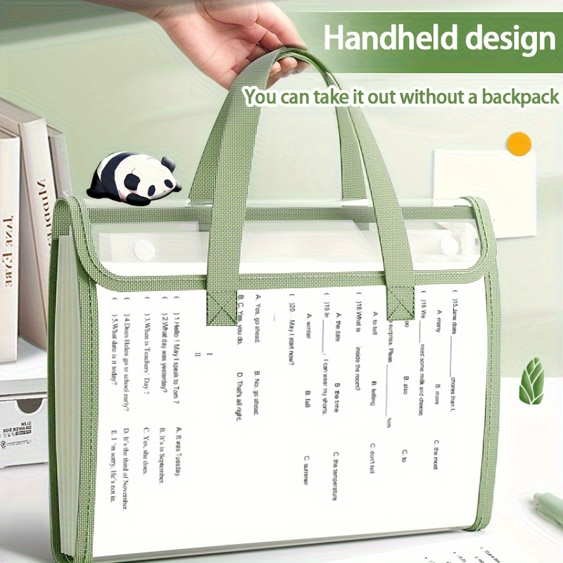 13 pocket expandable reversible file organizer binder with tabs portable document holder for   office in   Product details 3