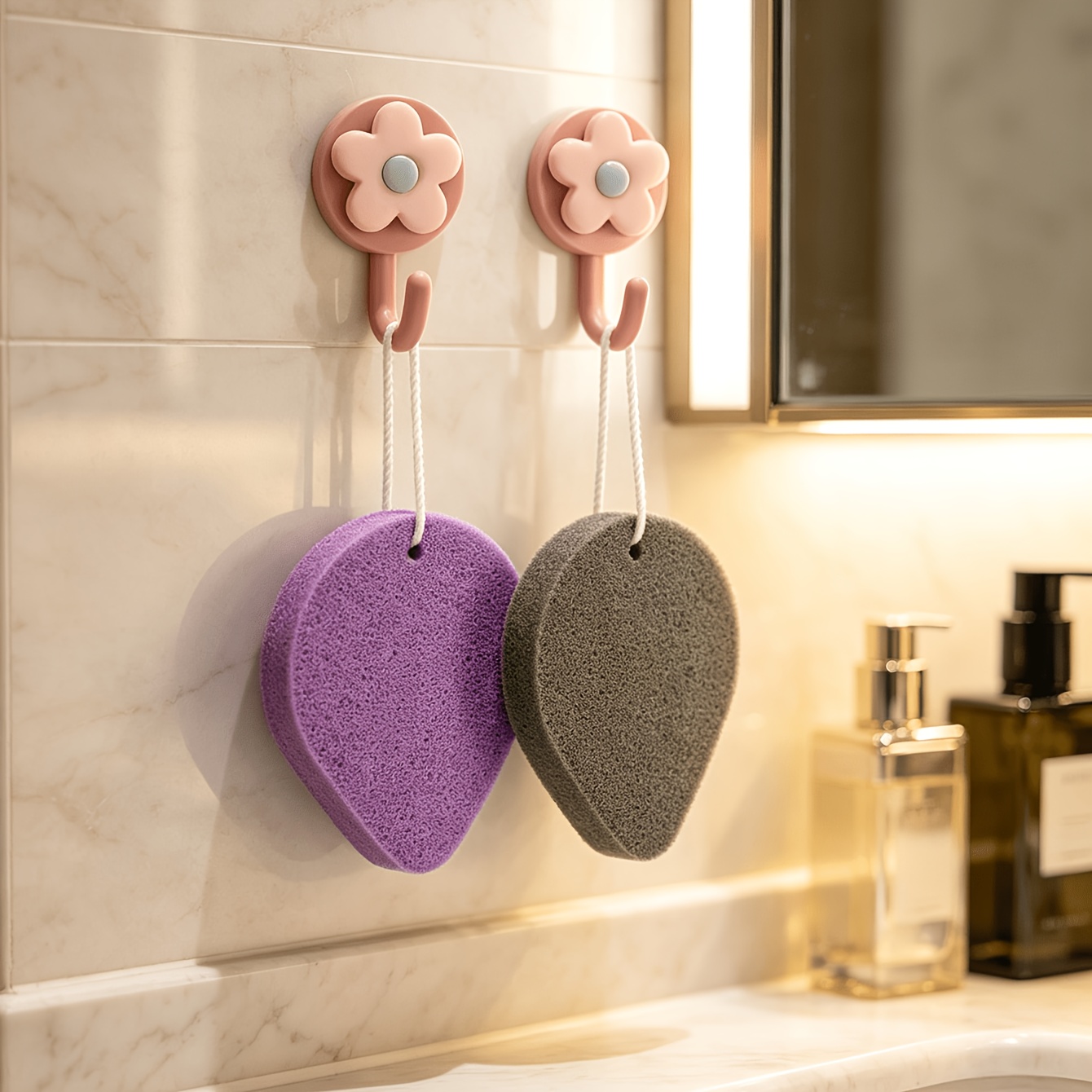 2pcs Soft Teardrop Exfoliating Washing Pad for Daily Skincare