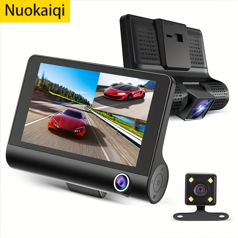 

Car 2-recorder High-definition Night Vision 720p Driving Recorder Suction Cup Dual-lens Car Front And Inside Recording At The Same Time