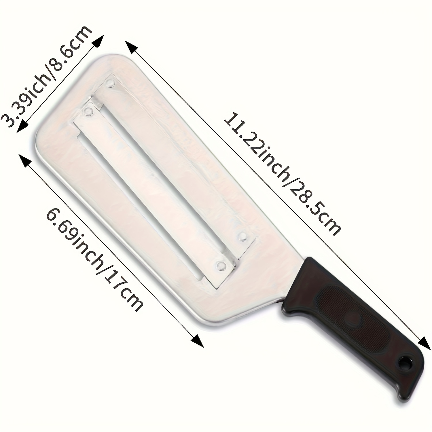 TEMU Manual Cabbage | Steel And Black- - Ideal For Sauerkraut And Cabbage Salad Preparation