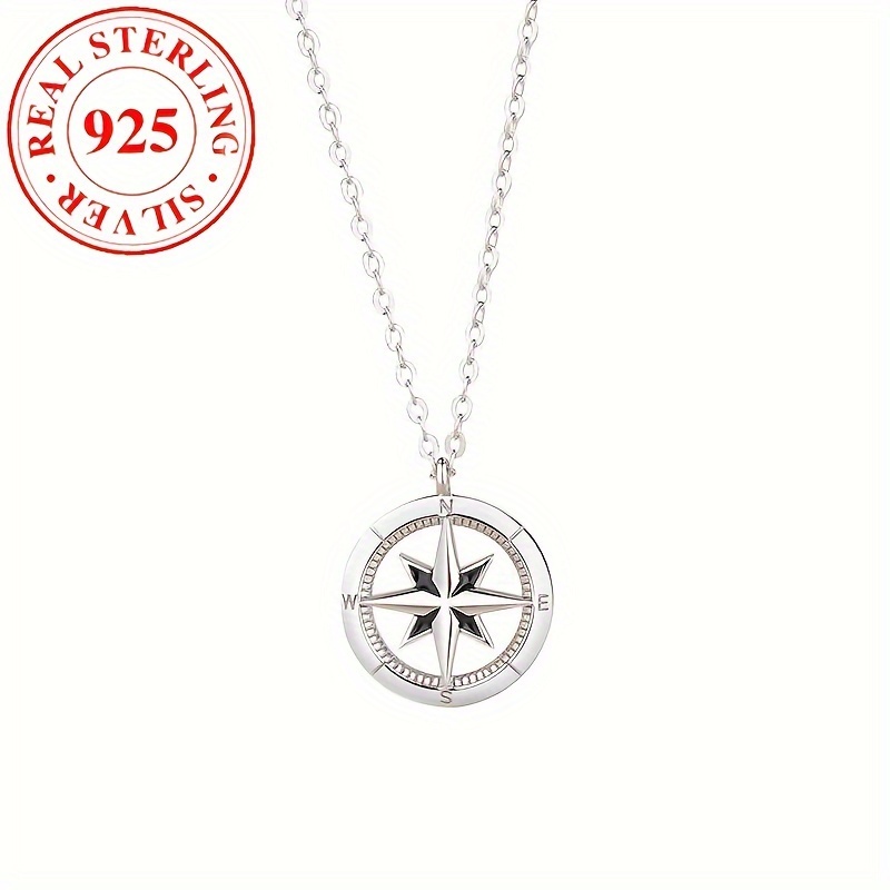

1pc 925 Pendant Necklace For Women, Synthetic , 3.5g/0.123oz, , &