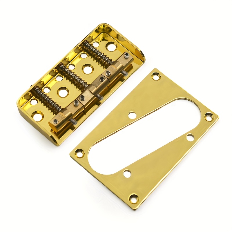 [Short Guitar Bridge with Cutaway] Pickup For TL Guitar With Short Guitar Bridge, Separate Border, Outer Dimensions (77X50mm) Inner Dimensions (73.5x21.5mm), Double-loaded Guitar Bridge, With Cutaway Side Panel And Compensated Brass Saddle