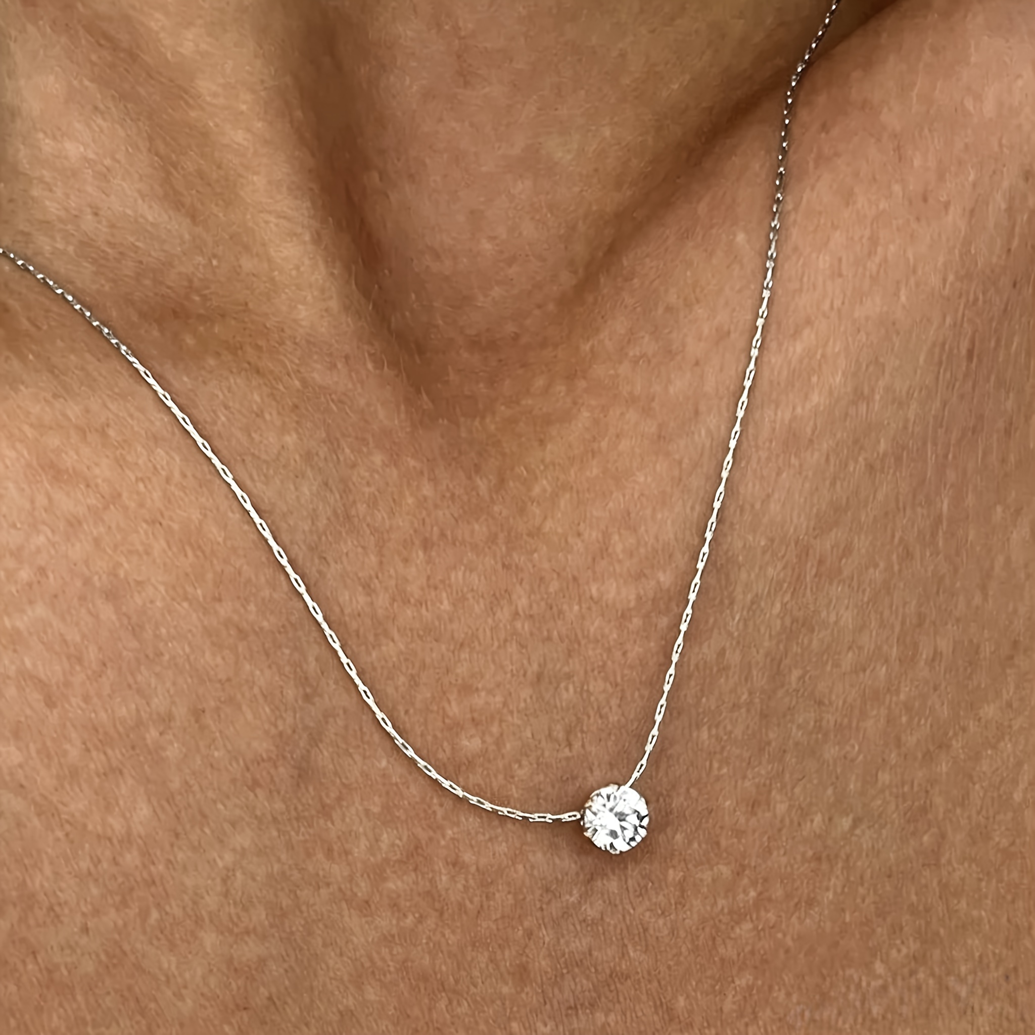 TEMU Mini Collana con Ciondolo da Donna, Design di Nicheria , Catena a Clavicola Fresca