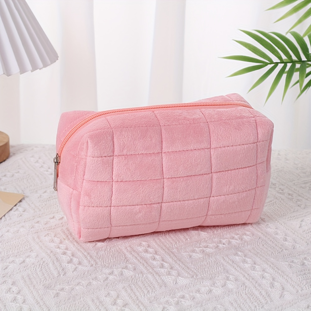 a cosmetic storage bag designed with a chic and minimalist   for students and women for travel storage makeup bags vacation organizers and large capacity cosmetic cases   suitable for lipsticks brushes skincare products phones   and small items making it versatile for home use gifts and vacations featuring a bohemian style Product details 3