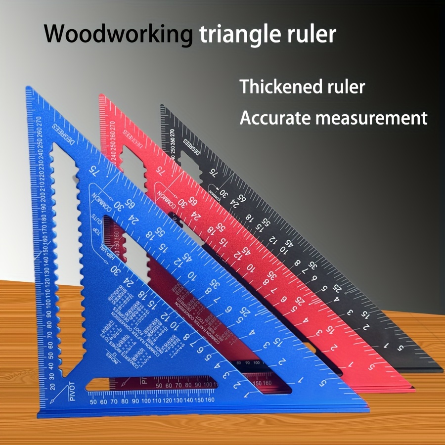 

Hengda Multifunctional Woodworking Triangle Square, Laser-engraved Aluminum Alloy, Water-resistant Rust-resistant, 0.001 Measurement - Pack Of 1