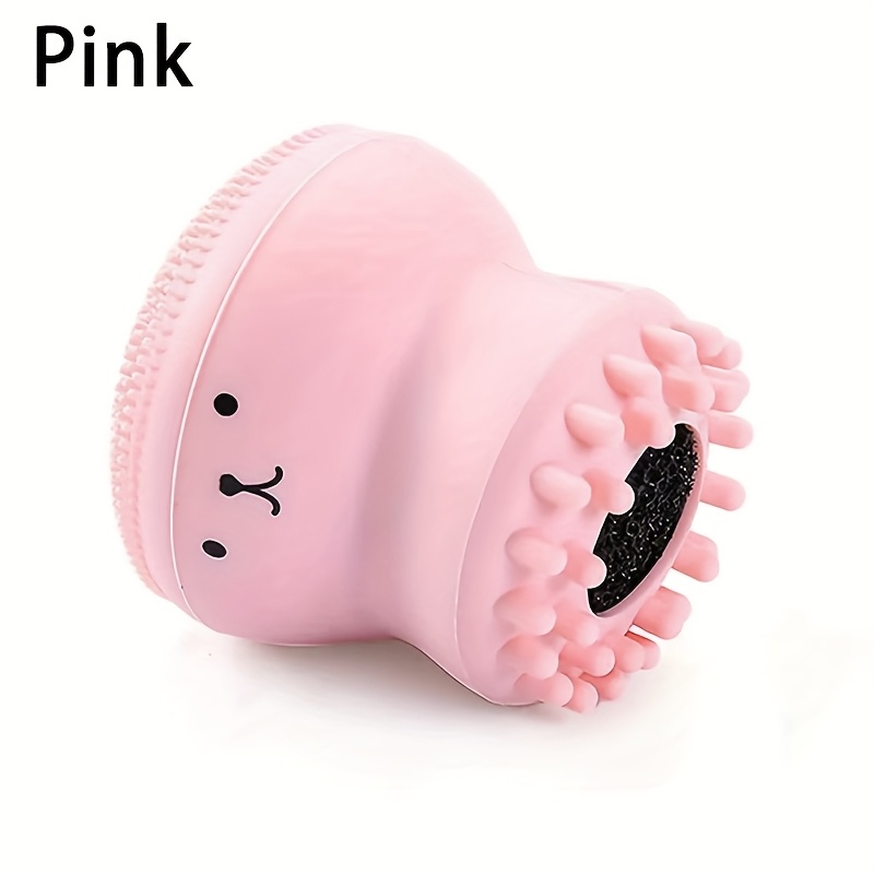 -one Octopus Face Brush, Cleaning Sponge And Soft Brush, For Cleansing Face, Gentle Massage, Easy To Clean, Convenient For Travel
