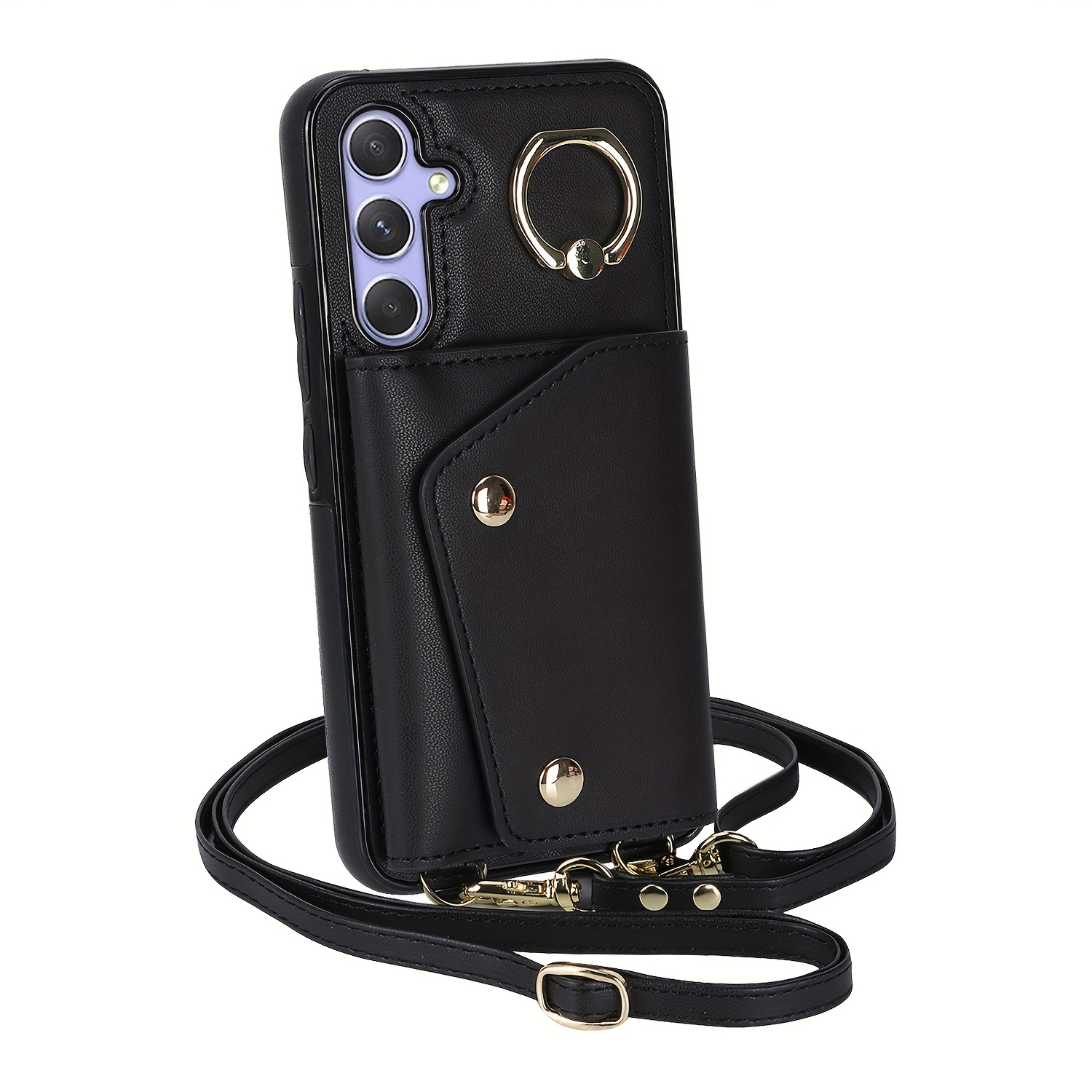 TEMU Handyhülle: Umhängetasche-Geldbörse für Damen für for Samsung for Galaxy S25 Edge/S24/S23/S22/S21 Plus/FE/Ultra, Kreditkartenetui-Handyhülle mit