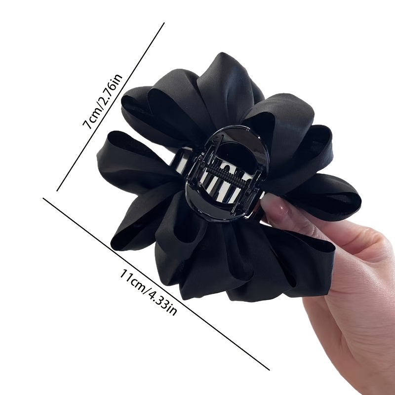 E-shop Damenmode Elegante Schwarze Schleife Bubble Haarspange Haarschleife 1 Stück