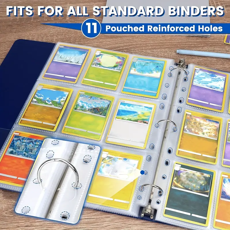 900 pocket double sided trading card pages transparent - Temu Belgium 900 pocket double sided trading card pages transparent - Temu Belgium