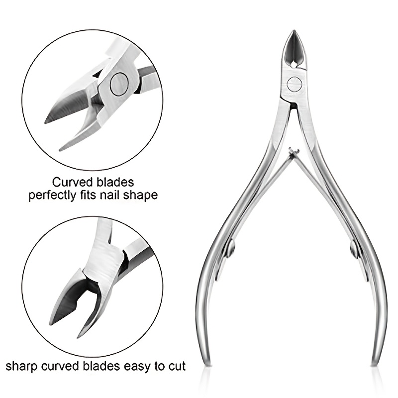 

2pcs Steel Set, Pointed , Sharp And Unscented For And Toenails