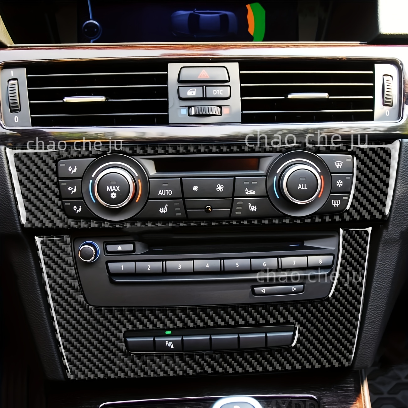5D Interior Glossy Carbon Fiber Wrap Trim Decal For BMW 3 Series E90 2005-2012 Buy cheaply on