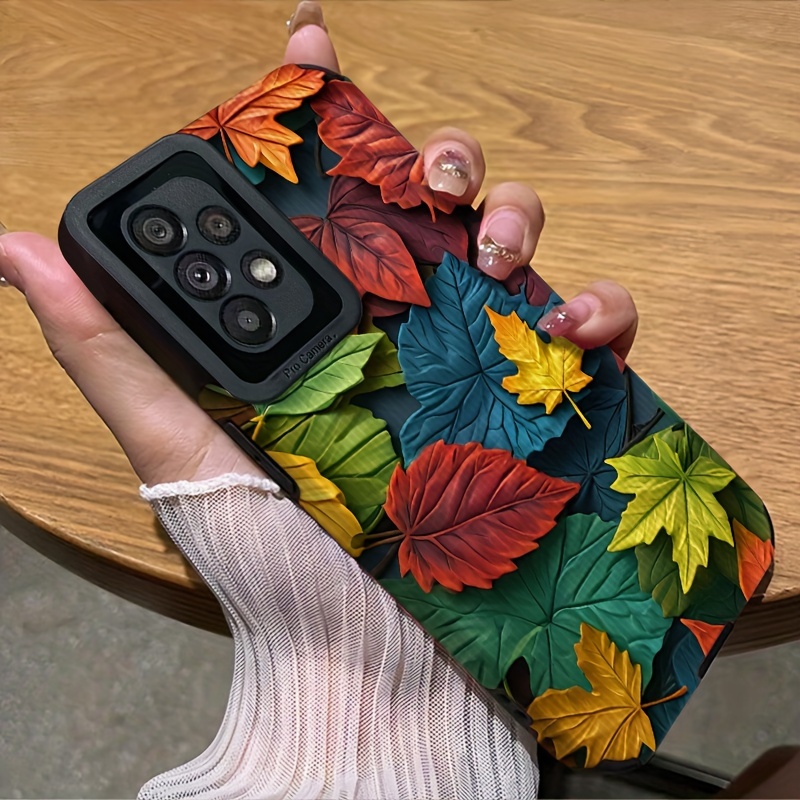 TEMU Full Screen Leaf Phone Case For A01/a03s/a11/a12/a20s/a21s/a30s/a32/a50/a50s/a51/a52/a52s/a53/a71/a73/s10/s20/s20 Fe/s20+s21/s22/s22 Ultra
