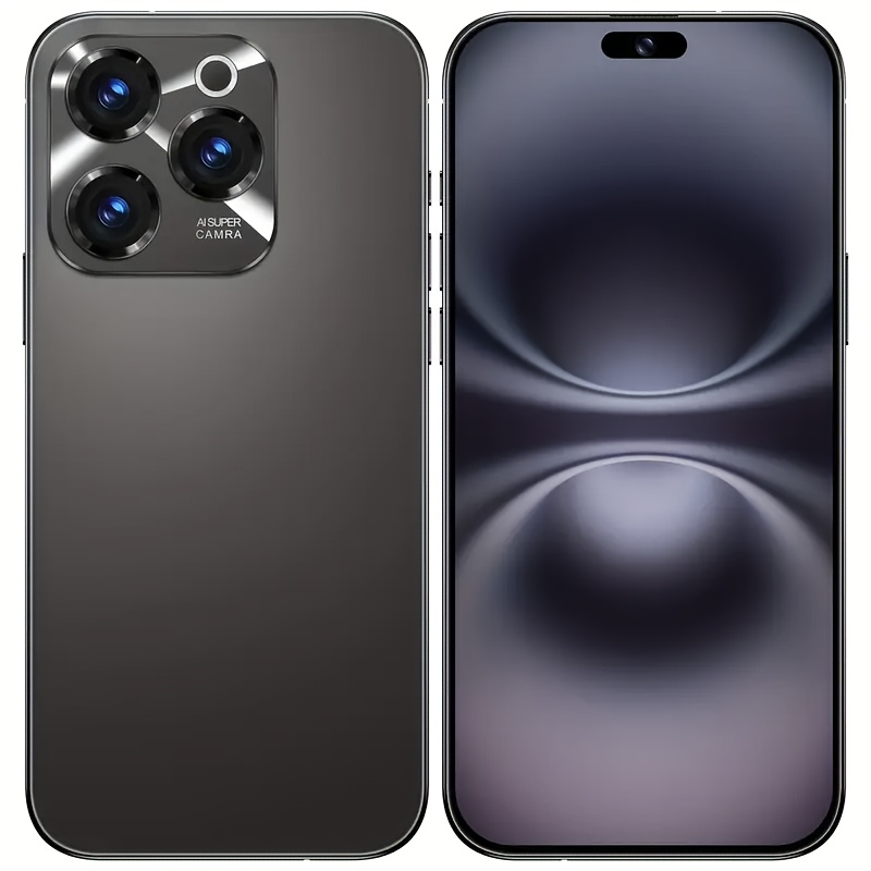 Smart Unlocked Android Phone A15Android 13 Phone 6GB+256GB 6800mAh, HD Screen 48MP+108MP Camera Phone, Face Unlocked With 5G Dual SIM Smartphone, Mini Gray 3+16GB
