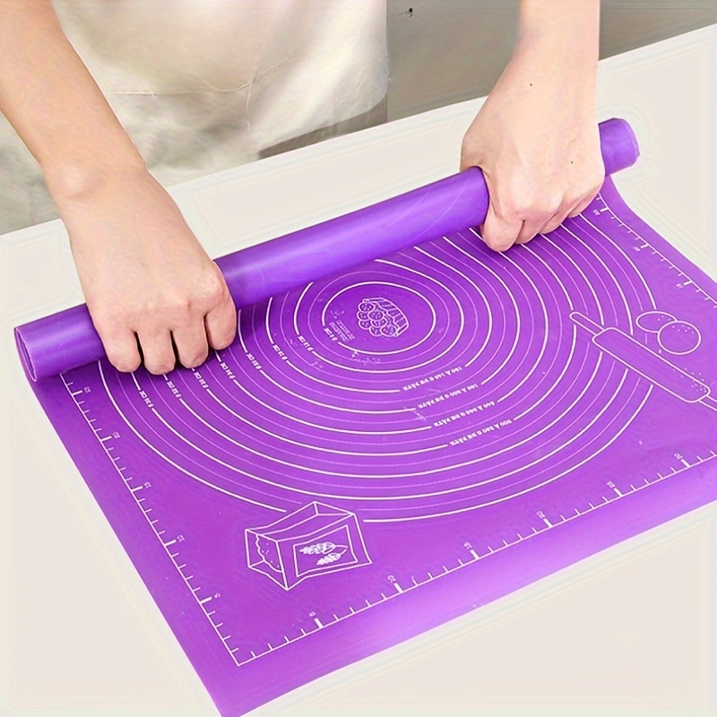 

Extra Thick Silicone Baking Mat With Measurements - , Pastry & Dough Rolling Mat For Bread And Cookies