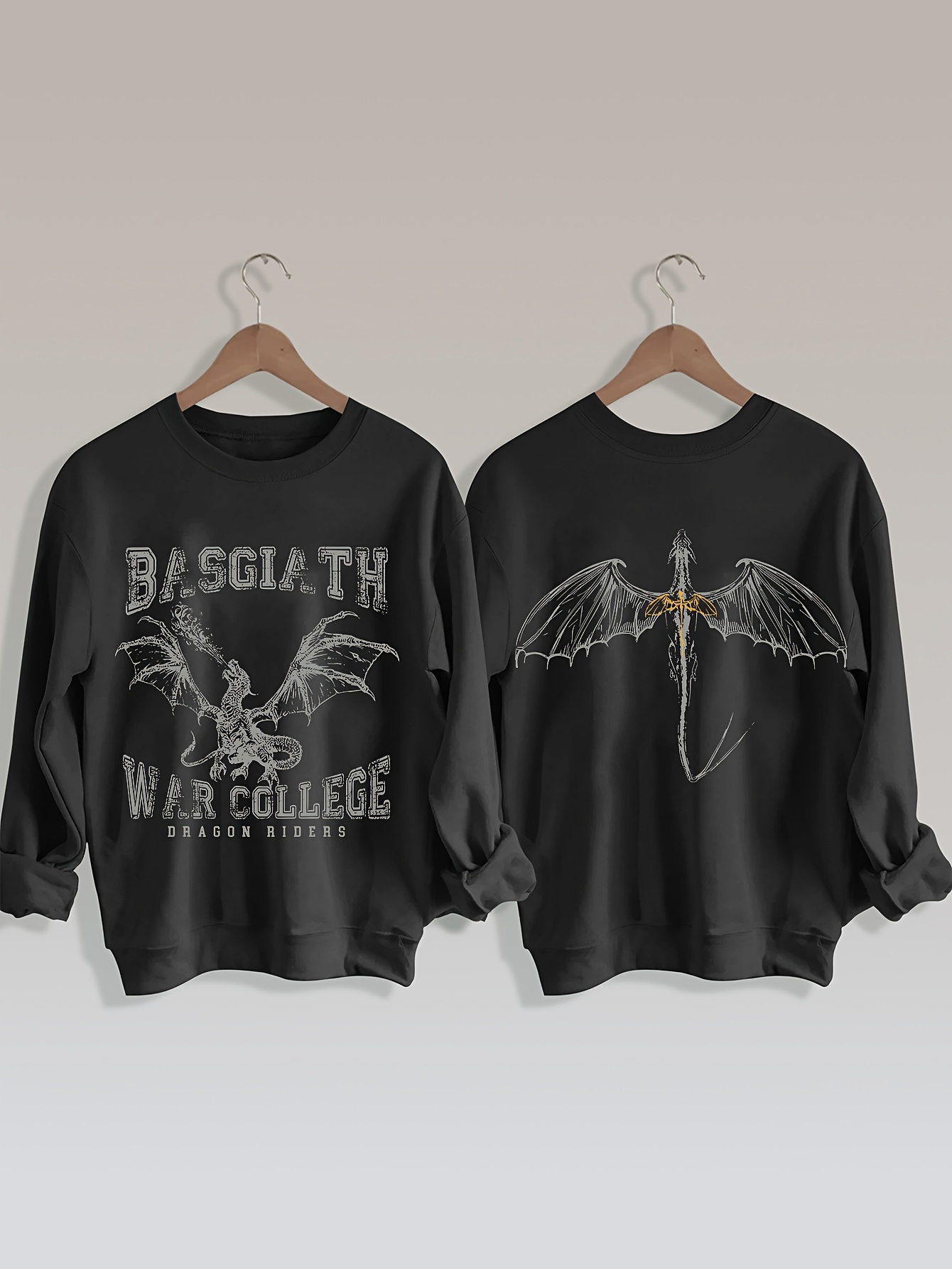 vierde fantasy vleermuis print trui dames Temu Belgium