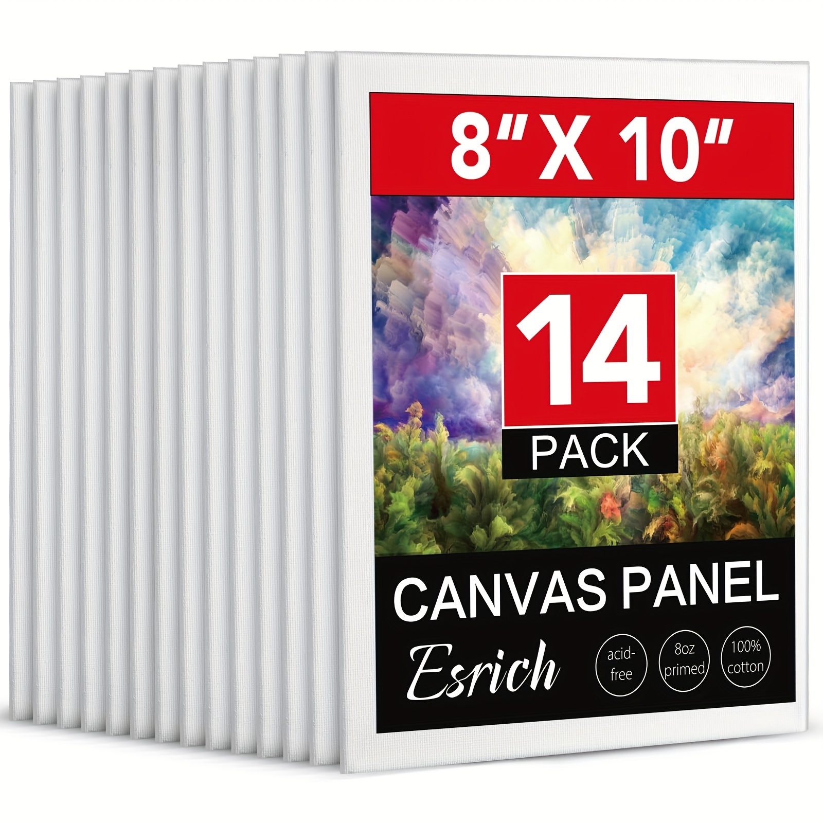 

14 Canvas Drawing Boards, 8 × 10 Inch Oil Painting Canvas