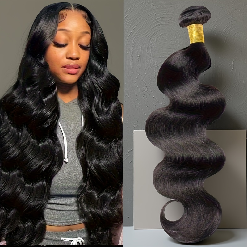 30 inch human hair bundles sold on Temu United States display picture 2