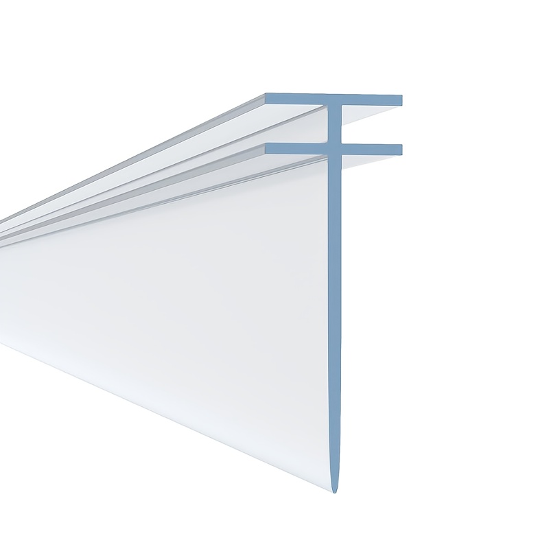 T-profile Channel Shower Wall Sealing Strip For Folding Straight .2 Metres