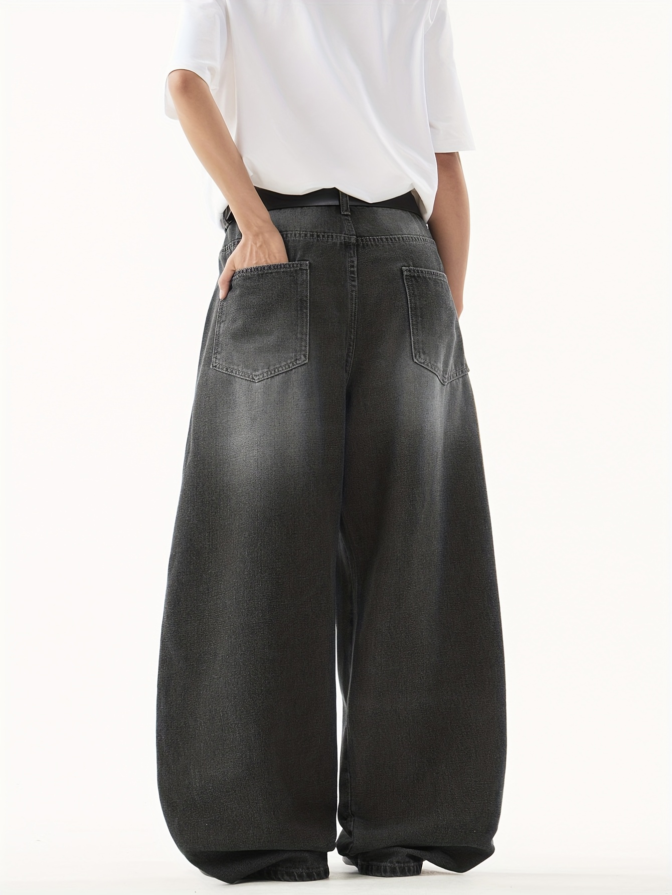 1pcretro wide leg jeans heavyweight denim y2k Temu United Kingdom