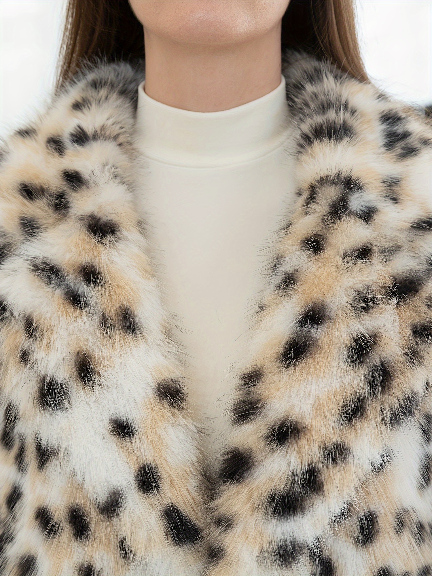 Élégante écharpe Léopard En Fausse Fourrure - 14:200002130#Leopard H;5