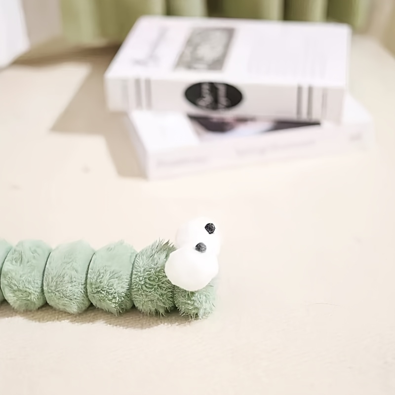 1pc   pink   caterpillar cat toy teasing molar bite soothing sleeping   supplies without battery Product details 9