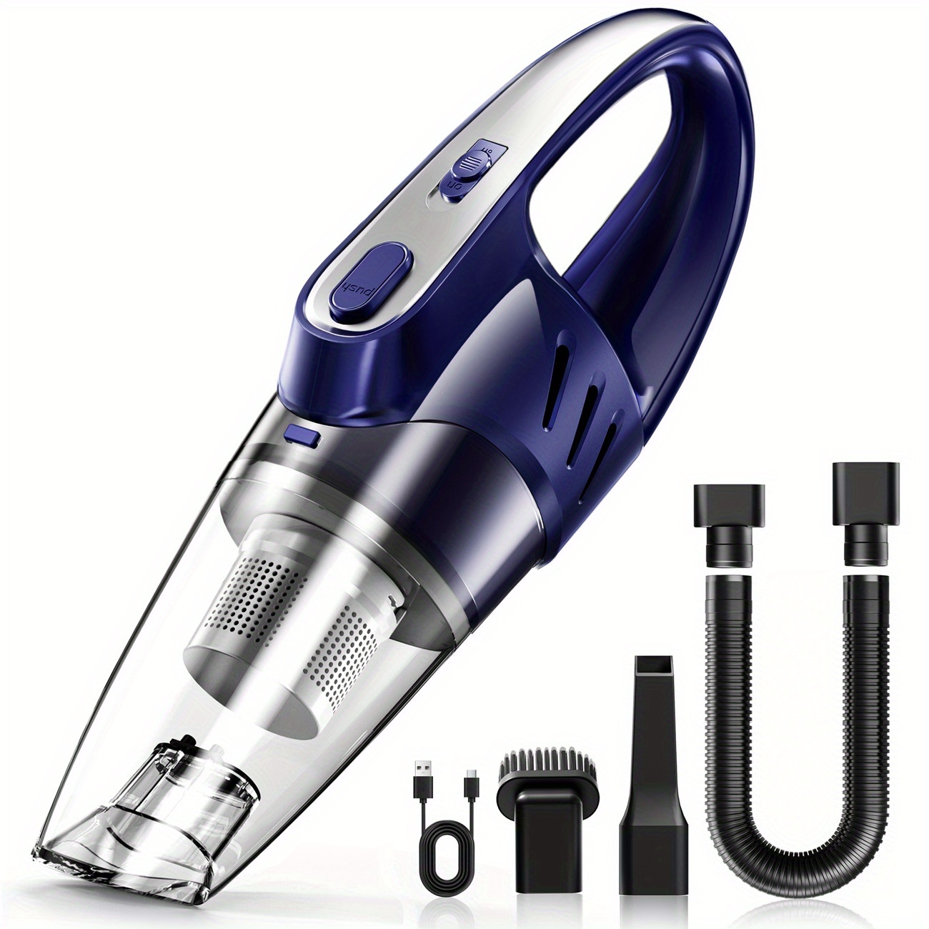 Vacuum Cleaner With 6000pa , Featuring Strong Handheld , A 2000mah Large Capacity Battery, Operation, And With 5 Additions. Ideal For Cleaning Car , As A Household Vacuum