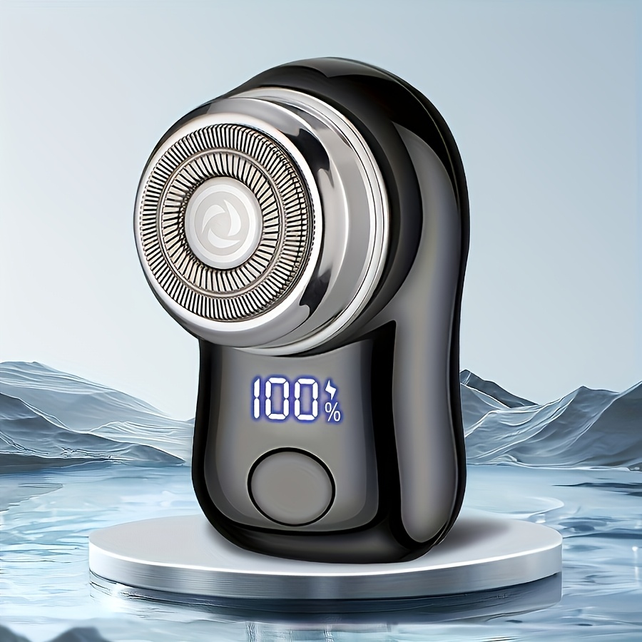 feiyba   mini electric shaver rechargeable portable outdoor intelligent shaver easy to carry one click use   homes cars travel and gifts usb charging