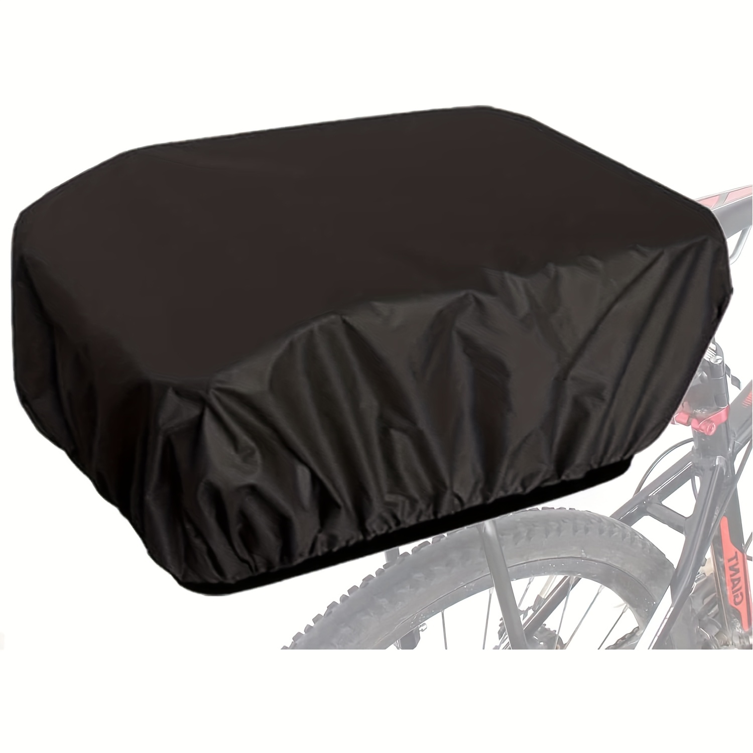Doublure De Panier Vélo Et Filet Cargo, Réutilisable, Noire, Taille ~32x29x13 Cm