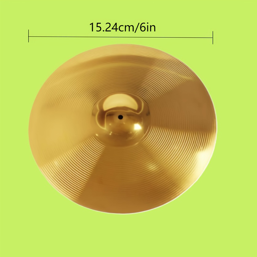TEMU 1pc 6inch Metal Cymbal Snare Drum Jazz Drum Cymbal Cymbal Drum Cymbal Product Surface May Have Color Differences Or Spots Does Not Normal TEMU 1pc 6inch Metal Cymbal Snare Drum Jazz Drum Cymbal Cymbal Drum Cymbal Product Surface May Have Color Differences Or Spots Does Not Normal