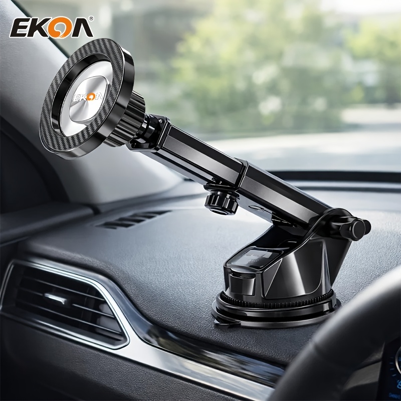 E-shop Autohandyhalterung, beliebter Autohandyhalter mit Saugnapf, ausziehbare Handyhalterung für Mittelkonsole Glas, 360-Grad-Drehung,