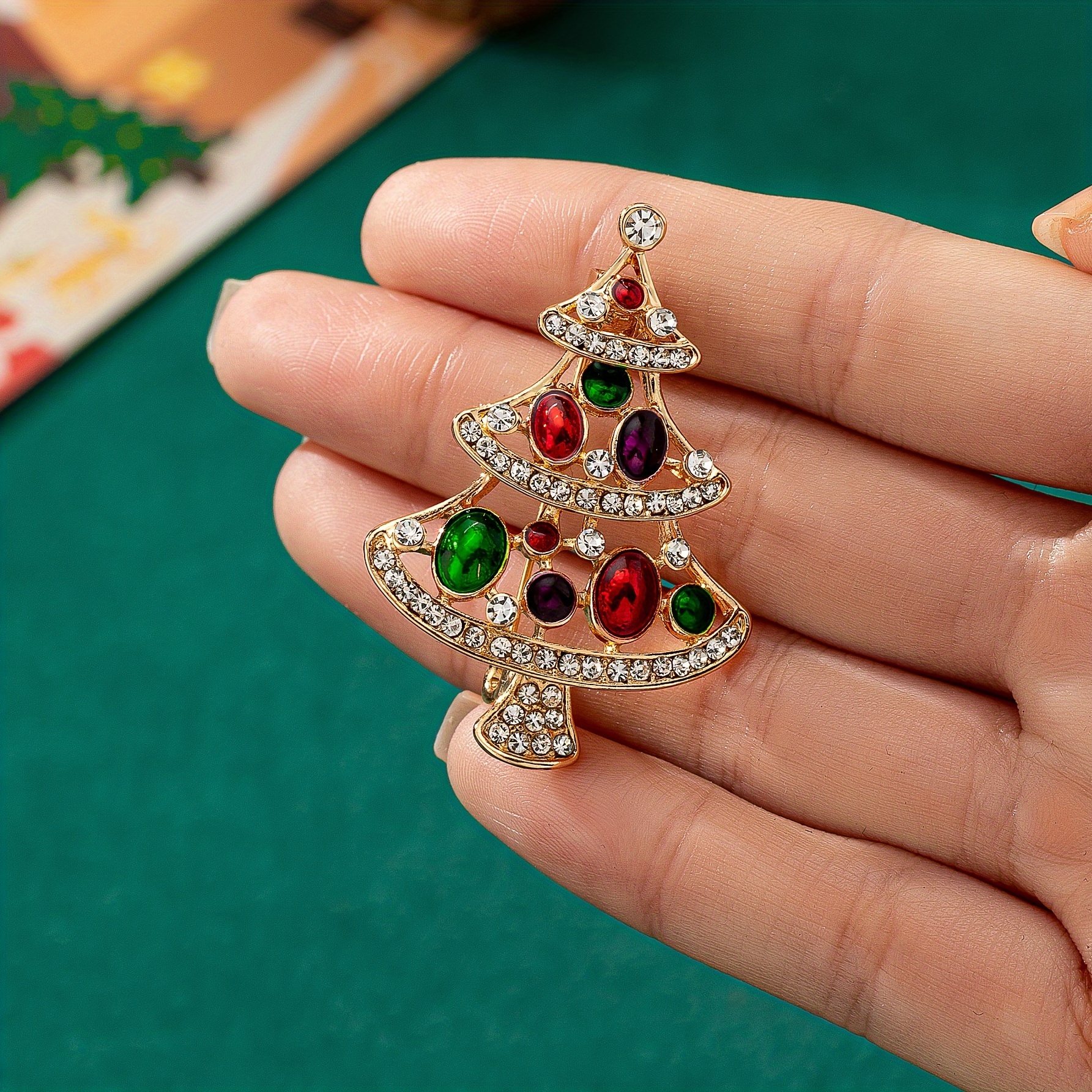 

Christmas Tree Brooch For Women, 14k , Zinc Alloy, , , , For - & , Pin