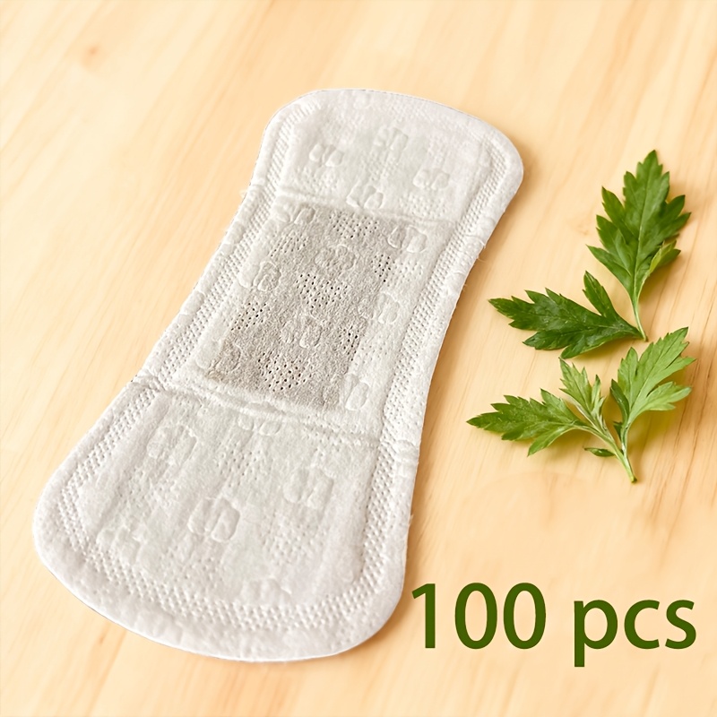 Image of 100pcs Mugwort Herbal Panty Liners | Individually Packaged For Travel, Party & Daily Use - Ideal Gift For , Anywhere!
