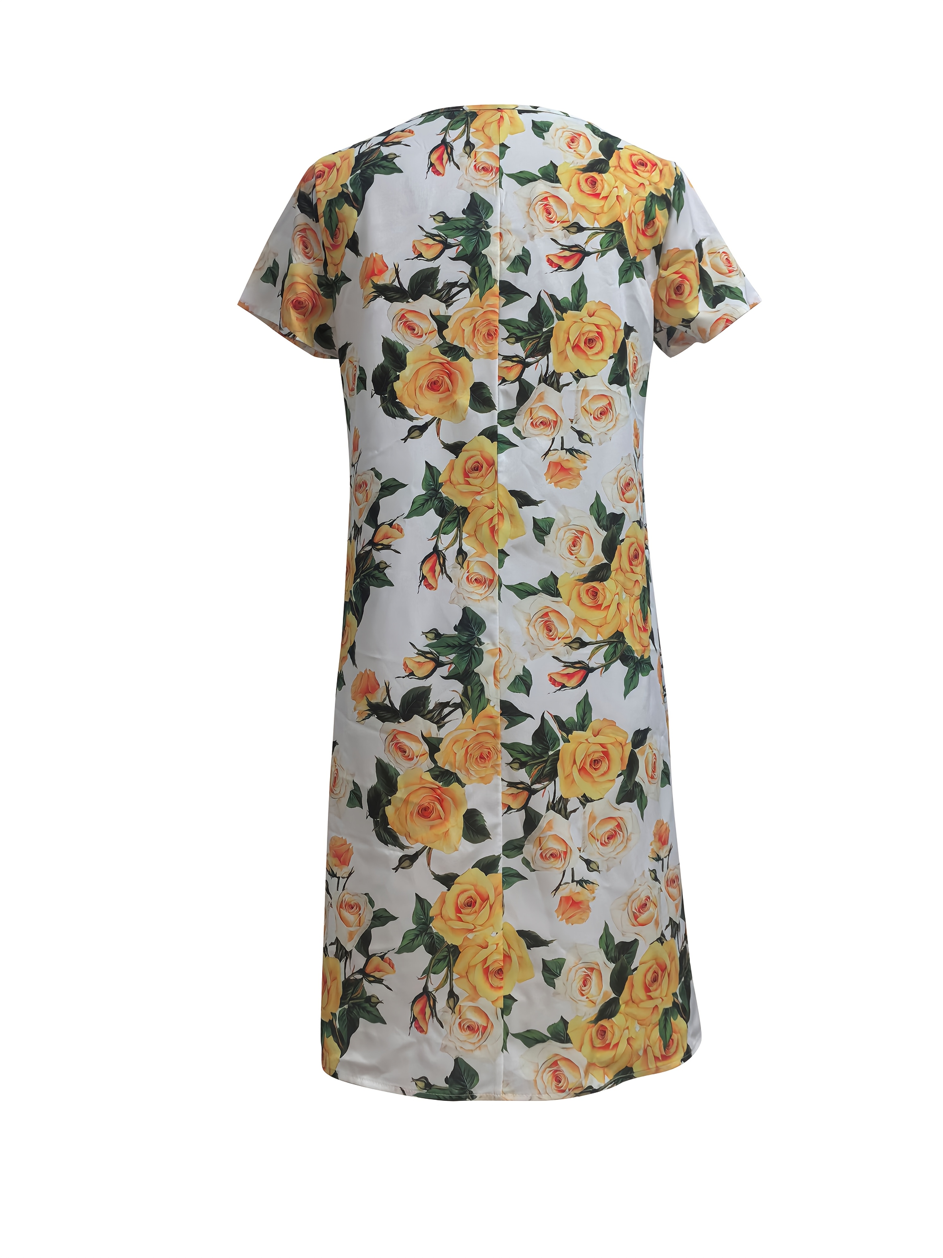 Women's Casual A-Line Dress With Pockets – Soft, Flowy & Fun Printed (Tropical, Floral, Animal)