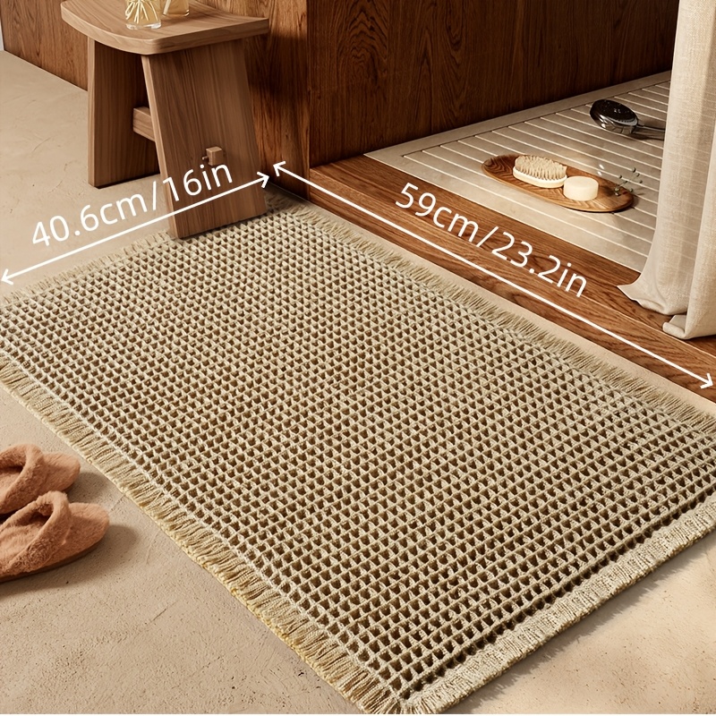 Non-slip Absorbent Small Rug, Non-slip Mat, Restroom Door Mat, Small Bathroom Mat. Suitable For Bathrooms, Shower Rooms