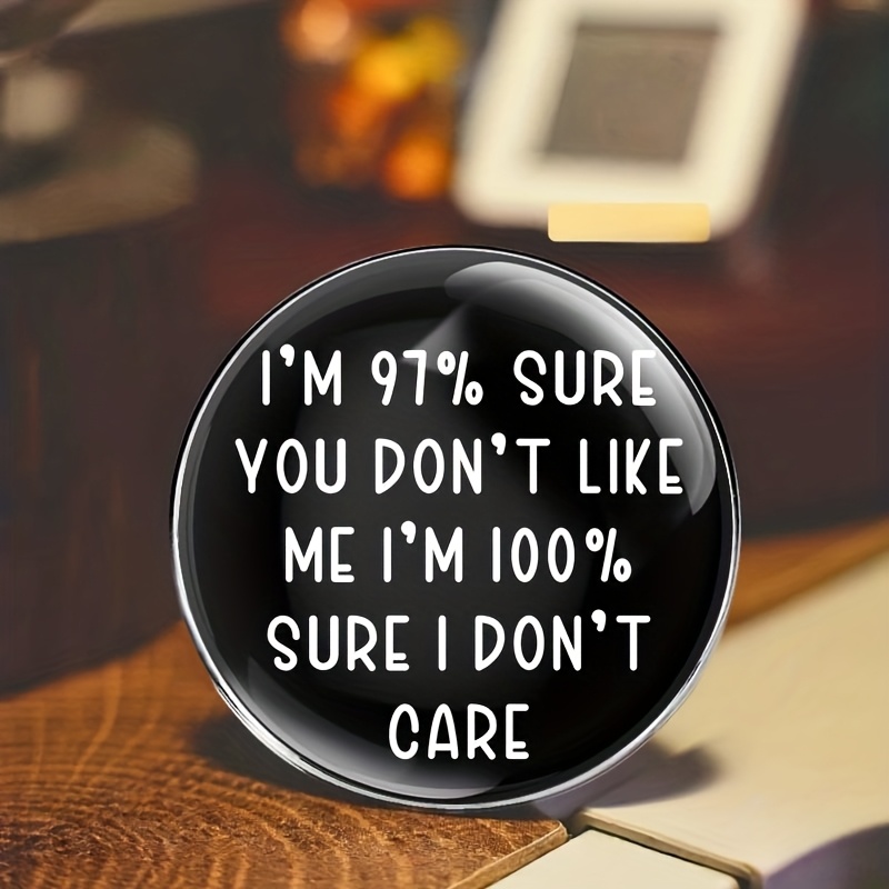 TEMU I Am - Percent That You Don't Metal Alloy Badge Brooch Accessory, Suitable For Clothing, Hats, And Backpacks - A Stylish Accessory For , , And