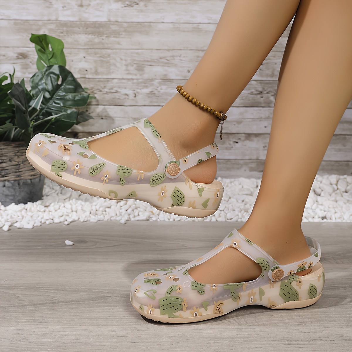 womens summer floral eva sandals anti slip platform   with soft sole round toe cushioned insole for casual   walking poolside   decorative   antislip construction Product details 2