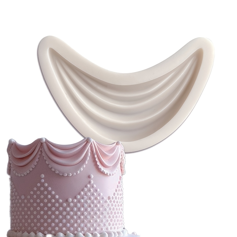 Curtain Border Cake Silicone Mold