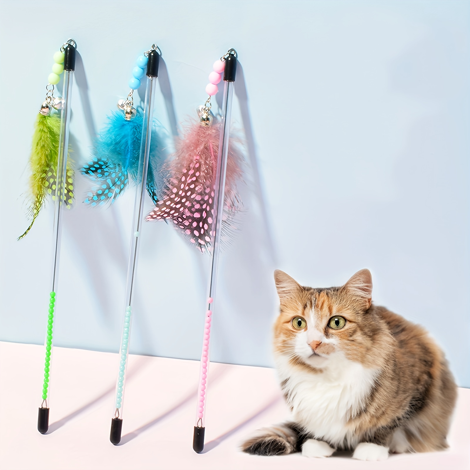 

Fun Teaser - Interactive Retractable Cat Toy & For , , And Stimulation - Plastic For Long- Fun