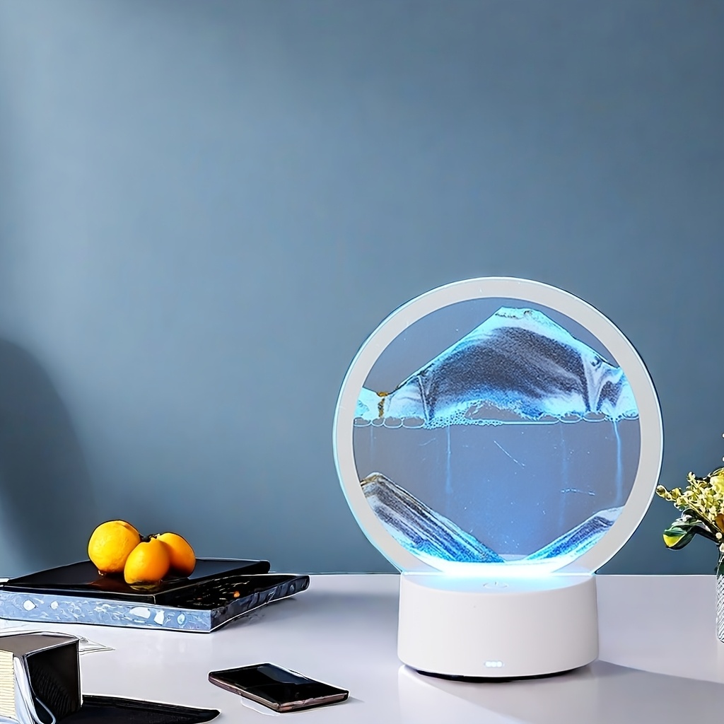 

Usb-powered Led Desktop Ambient Light, Decorative Hourglass Design, With Visual, For Living Room, Office, Hotel, Bedroom, Kitchen, Restaurant, Bar, Ideal For Halloween, Christmas Gift