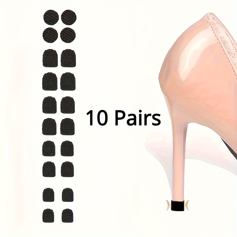 TEMU 10pairs Heel Repair Pads - Rubber Acoustic Cushion Heel Care Set