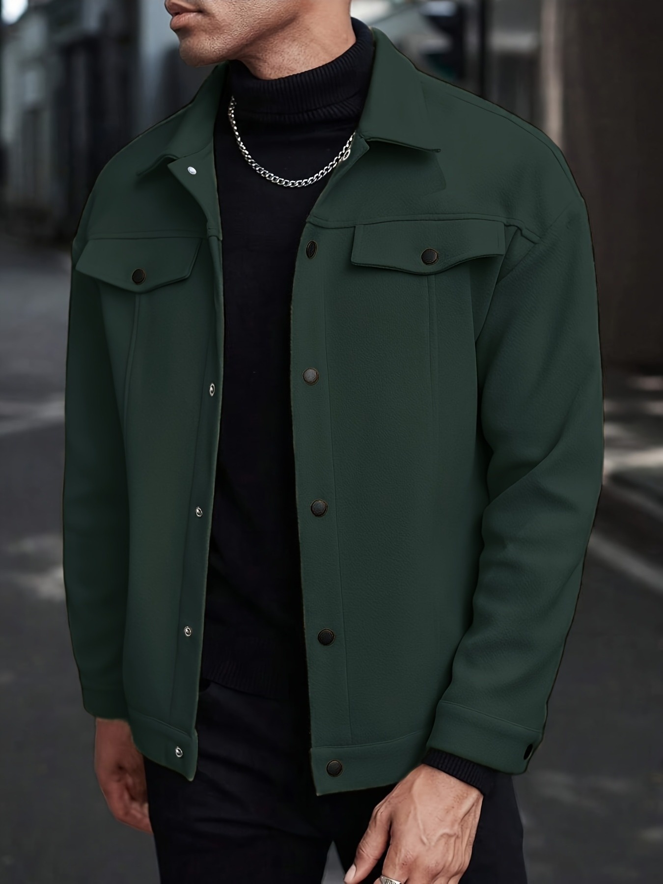New Cross-Border Trendy Lapel Jacket, Men'S Loose And Versatile, Casual Short Coat, British Style Menswear