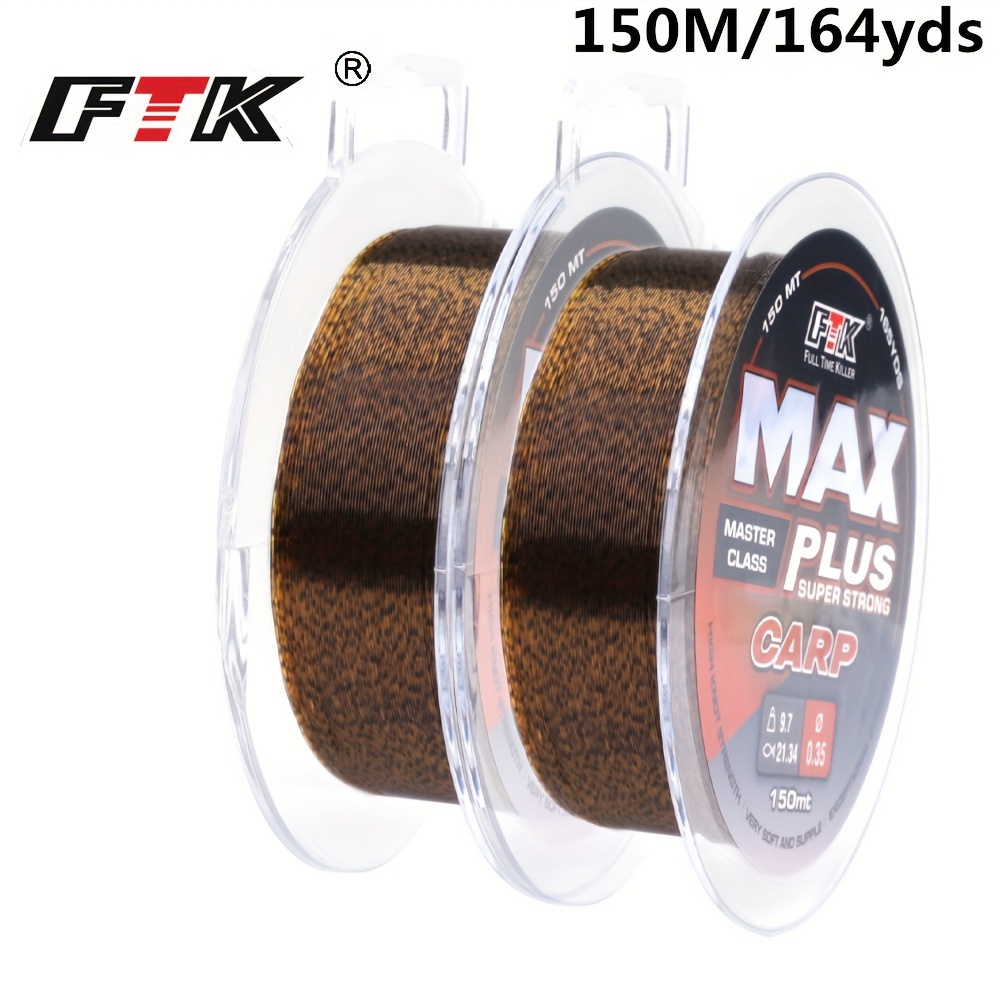 

Ftk Fluorocarbon-coated Fishing Line, 164yds - Strong & Durable Carbon Fiber Leader, Sinking Lure Wire, 0.20mm-0.60mm Thickness, 7.15lb-45lb Strength