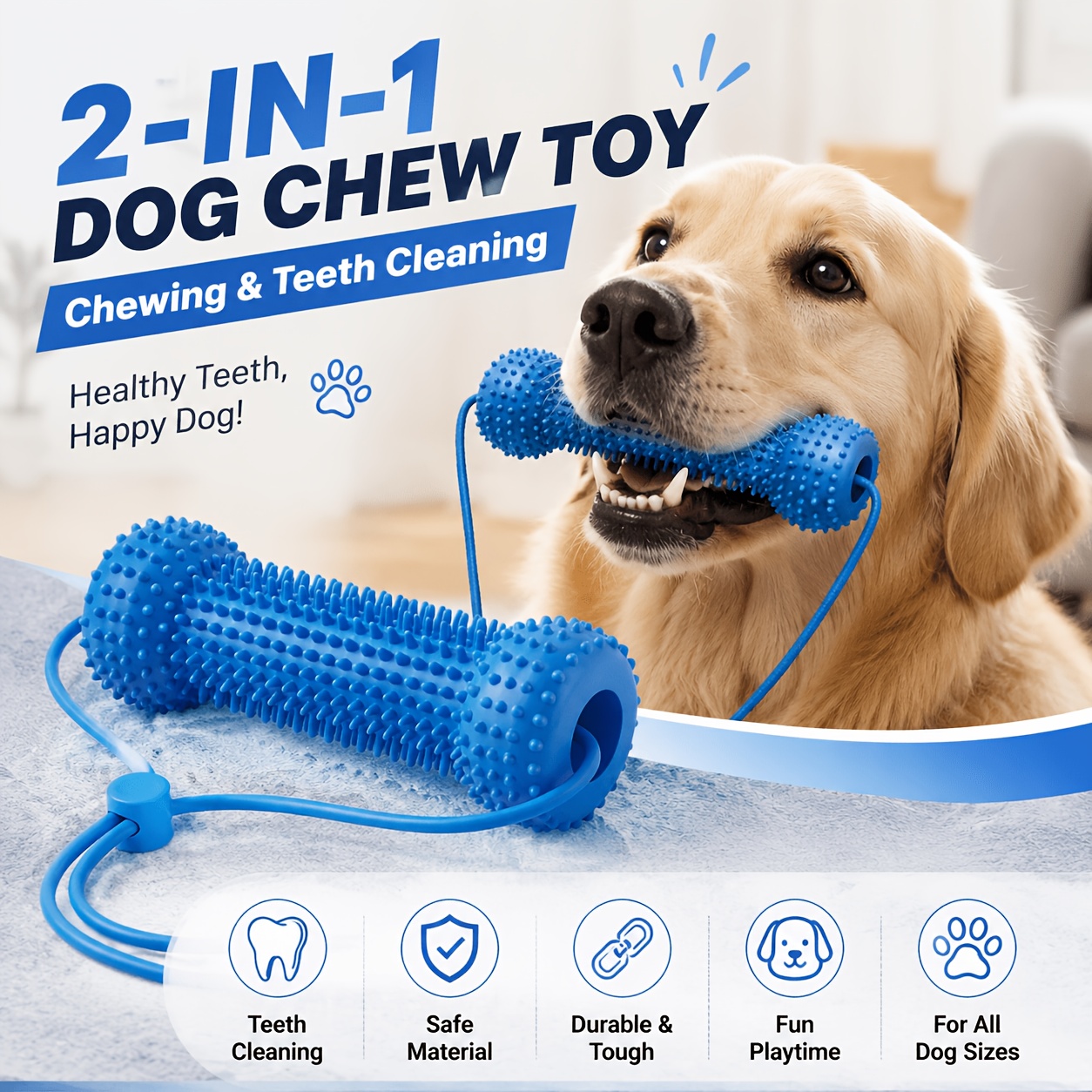 pet   and chew stick chew resistant dog teeth brush for cleaning   tied to dogs mouth to help   prevent scratching dog   stick dental cleaning and brushing in one suitable for small to large dogs Product details 10